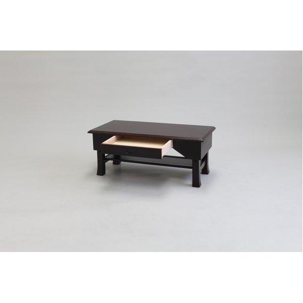 【未使用品】折りたたみ机　木製　総桐 天然木 桐製 折りたたみ 便利机 小 完成品 SDX-600 ブラウン/ブラック