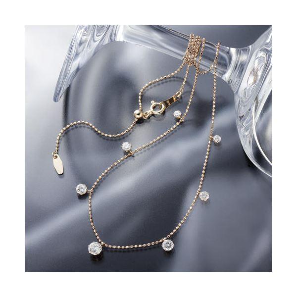 K18PG大粒合計1.0ctダイヤモンドステーションネックレス K18PG大粒合計1.0ctダイヤモンドステーションネックレス[21]