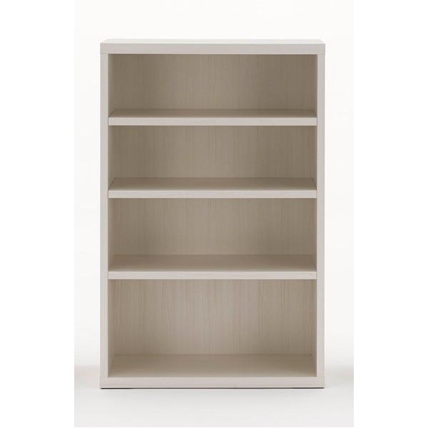 フナモコ リビングシェルフ 〔幅74.3×高さ113.8cm〕 ホワイトウッド LFS-74〔完成品〕 日本製
