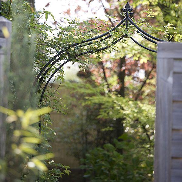 ガーデンアーチ ローズアーチ スチール ブラック 01 約幅1310×高2500