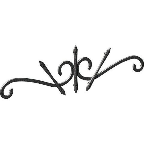 壁飾り 外壁 アイアン風 妻飾り ワイド型 35型 黒 シンボル アルミ鋳物 YKK AP 壁飾り 外壁 アイアン風 妻飾り ワイド型 35型 ブラック 黒