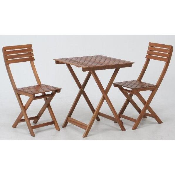 ガーデンテーブルセット カフェテーブルセット 折りたたみ木製テーブル