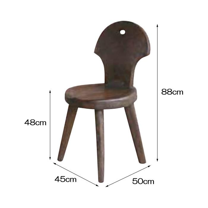 チェア センスチェア 1脚 完成品 ダークブラウン チーク モダン 椅子