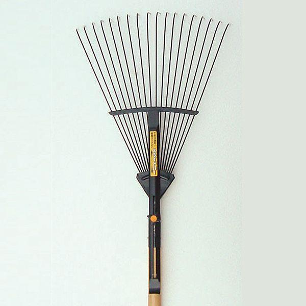 熊手 くまで クマデ 天然木 長柄 ホームレーキ18本爪 全長約169cm