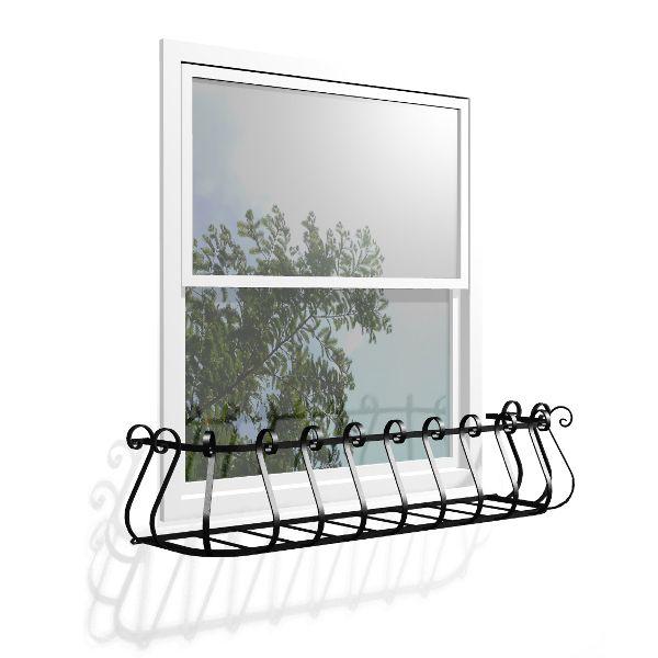 フラワーボックス 壁飾り 花瓶 花台 フラワーボックス 窓手すり フレンチカール 壁飾り 窓手すり