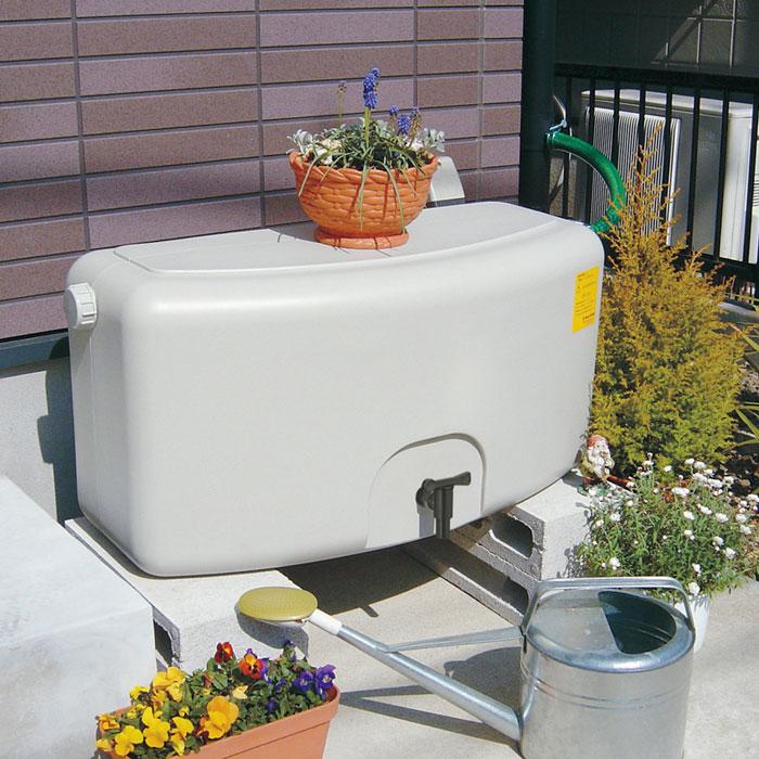 雨水タンク 雨水貯留タンク 雨音くんミニ80リットル 架台なし 幅889