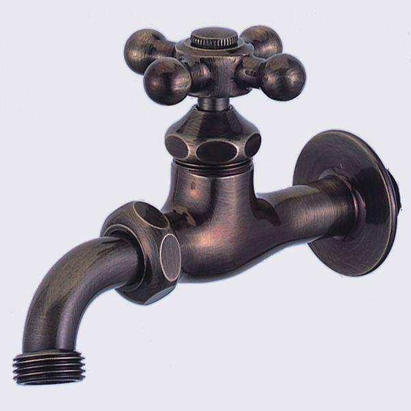 蛇口 立水栓/水栓柱に取付けガーデニング万能蛇口（仙徳メッキ）十文字 ガーデン蛇口 水回り フォーセット