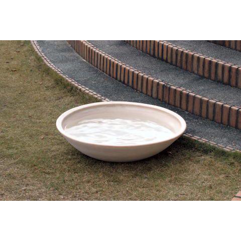 水鉢 水鉢 信楽焼大型水鉢ナチュラルマット釉 Ｌサイズ ガーデングッズ 水遣り 水やり 水生植物の育成に