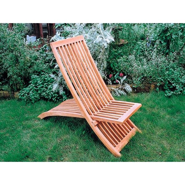 ガーデンチェア 折りたたみ椅子 木製ガーデン家具 スライドチェア