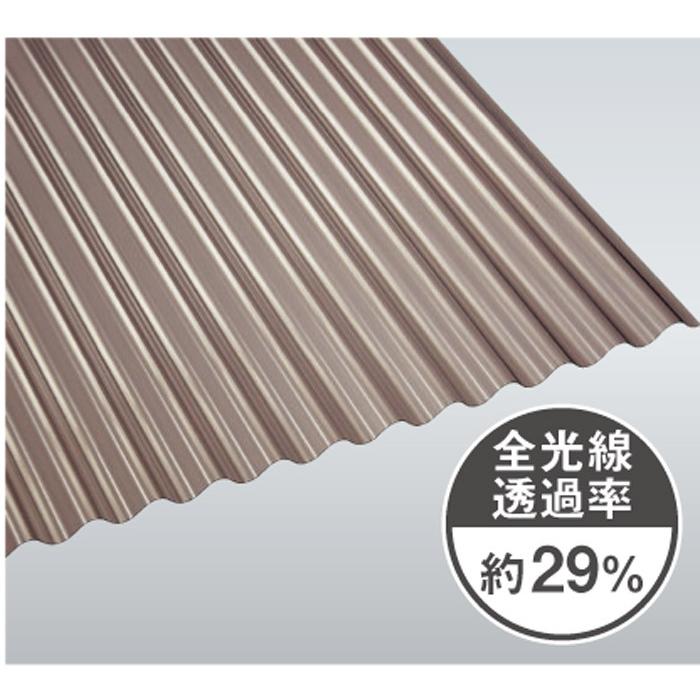 波板 ポリカ ナミイタ 熱線カットタイプ 鉄板小波（32波） 6尺