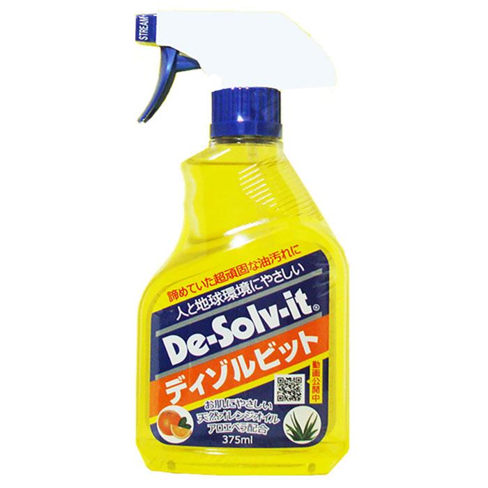よごれ落とし 洗剤 スプレー 簡単剥離 ディゾルビット 375ml 6本1箱単位 ドーイチ 天然オレンジオイル配合の画像
