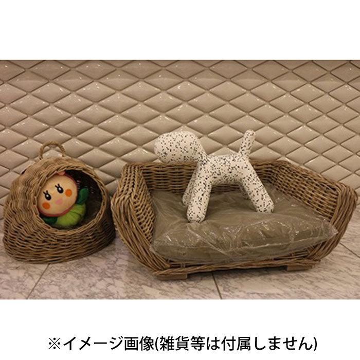 ペット ベット 犬 バスケット 高級 籐 クブ材 ドッグ バスケット ラージ クッション付 横115 奥行80 高さ30cm 愛犬 ベッド ハウス ナチュラル おしゃれ In1044 Msm Estoah Home エストアホーム 通販 Yahoo ショッピング