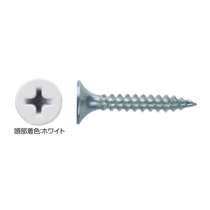 軽天ビス 軽天一発ビス ラッパ カラー 白 ビス ユニクロ 径3.0×20mm 1