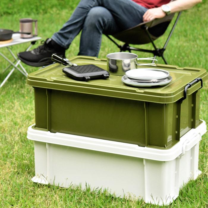 SACG 脱毛器 ダークグリーン 収納ケース付き 収納ボックス 収納ケース フタ付き プラスチック製 タグボックス