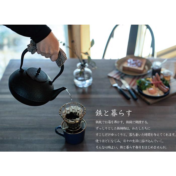 南部鉄器 南部鉄 鉄瓶 希（のぞみ） IH対応 約直径16.5×高さ20.0cm