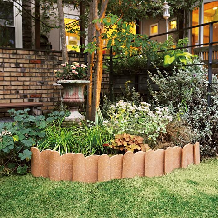 庭 花壇 仕切り 土留め 陶器質（施釉）日本 セレ・ルピナ平 ランダム