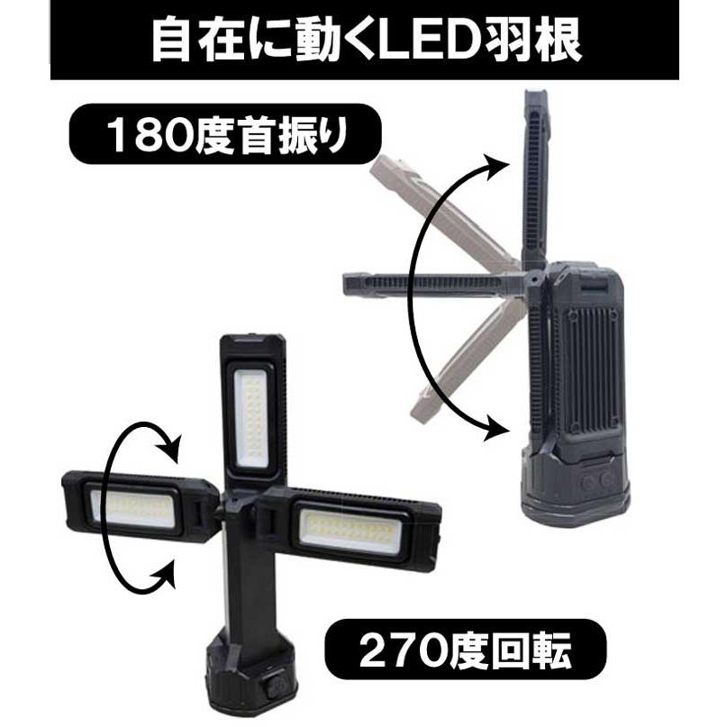 led 投光器 充電式 スーパールミネ X LT SLX-4000RC 本体 1台 USB