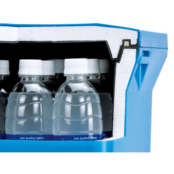 クーラーボックス 大柄 保冷 アクアブルー 28L 500ml×25本分 保冷力