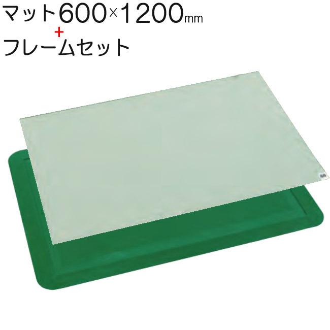 粘着マットシート AST 透明 60枚層 600×1200mm フレーム 720×1320m テラモト 玄関マット 入口 感染対策 感染予防 業務用マット 工場 代金引換不可