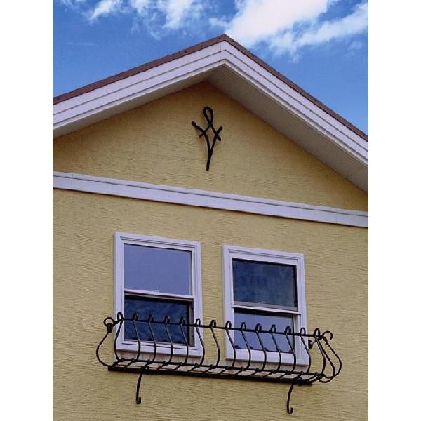 壁飾り 外壁 アイアン風 妻飾り IT4708 グラファイト ブラック