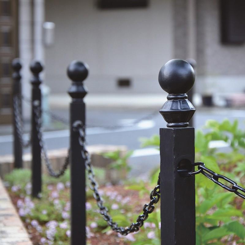 駐車場 ポール 駐車場 フェンス 高級アルミチェーンポール 中間 端部兼用 本体単品 イングランド 埋込仕様 タイプｂ U0349 Otk エストアガーデン 通販 Yahoo ショッピング