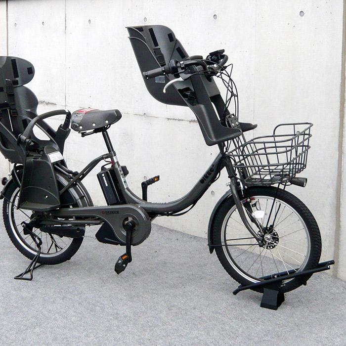 自転車スタンド 転倒防止 強風 1台用 屋外 スチール製 独立式スタンド CS-D1A-S ブラック 黒 幅129×奥行438×高さ258mm 1台単位 代金引換不可