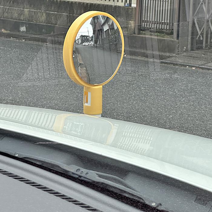 カーブミラー 家庭用 ガレージミラー 駐車場ミラー 30cm 支柱