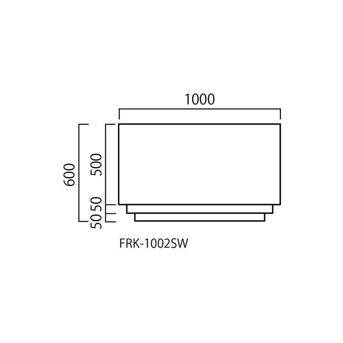 プランター 大型 長方形 植木鉢 大型FRPプランター シリーズ ホワイト W1000×D1000×H600mm ガーデニング 園芸用品 代引不可｜estoah｜02