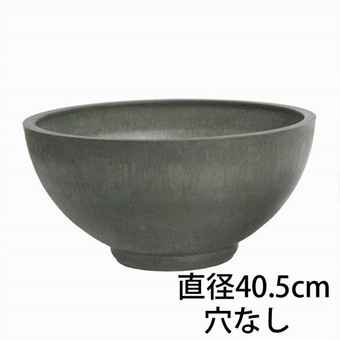 プランターカバー 鉢入れ 大型 円形 リサイクル おしゃれ サプライズボウル D40 グリーン マット 直径40.5×高さ20.5cm 穴なし ガーデニング 園芸用品