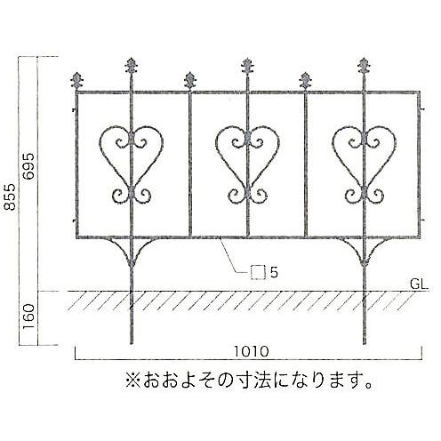 花壇 フェンス ガーデニング 簡易フェンス 連結可能 高級アイアン