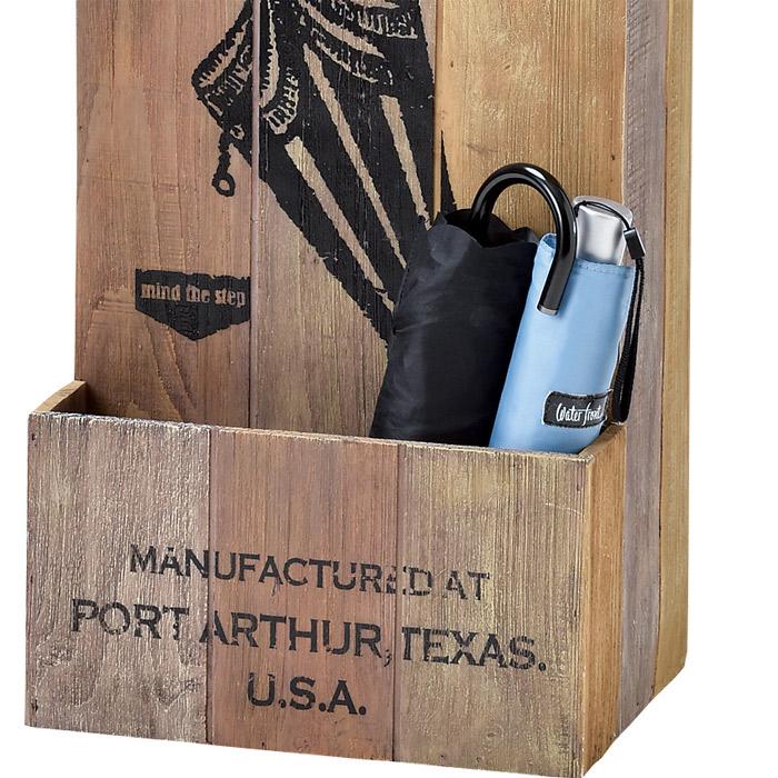 ポストモダン デッドストック ブラック 金属製 傘立て ヴィンテージ