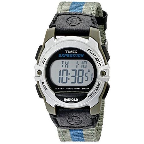【高知インター店】 Timex メンズ 並行輸入 色とりどりのナイロンバンドとユニセックス遠征ミッドサイズのデジタルウォッチ 腕時計