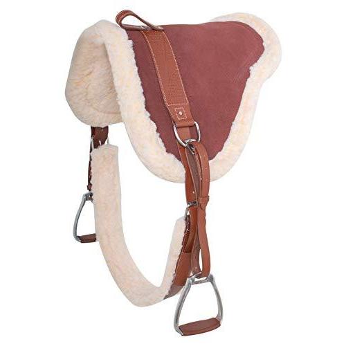 開店祝い Western英語horseレザーbarebackパッドtreelessサドル回りcinch Stirrups含ま自然horsemanship Ride 並行輸入品 鐙