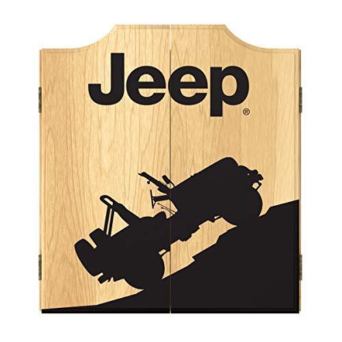 【新発売】 Tip Steel 6 Includes Game Dartboard Silhouette Jeep Set- Cabinet Board Dart Global Trademark Darts, Wood Cupboard, Wood Hanging & Scoreboard その他用具