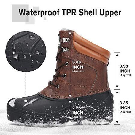 新春福袋22 アウトドア スノーブーツ 冬 メンズ 防水 ブラウン並行輸入品 カラー 11 サイズ Us スノーシューズ ブーツ qhema Com