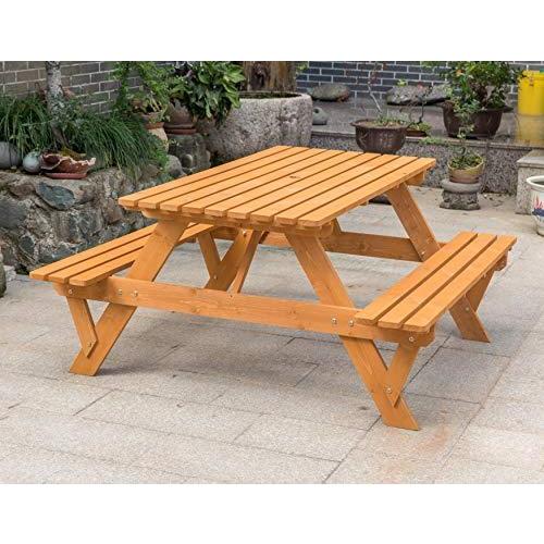 Gardenised QI003905.ST, Stained A-Frame Outdoor Patio Deck Garden Picnic Table 並行輸入品｜estore2y｜03
