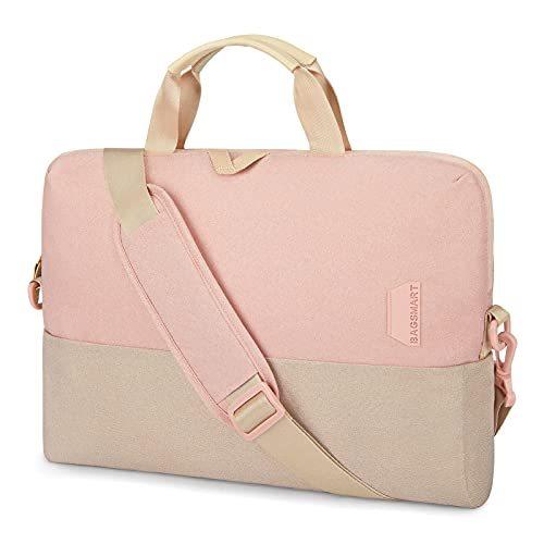【祝開店！大放出セール開催中】 Women,BAGSMART for Bag Laptop 15.6 並行輸入品 Briefcase,Pink Bag Computer Slim Case Laptop Inch その他バッグ