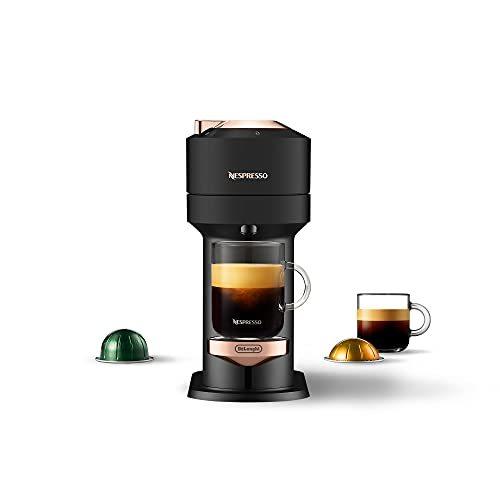 かわいい新作 Coffee Next Vertuo Nespresso 海外輸入品 全国送料無料です And 並行輸入品 Gold Rose Black Matte Deluxe De Longhi By Maker Espresso コーヒーメーカー Www Parrable Com