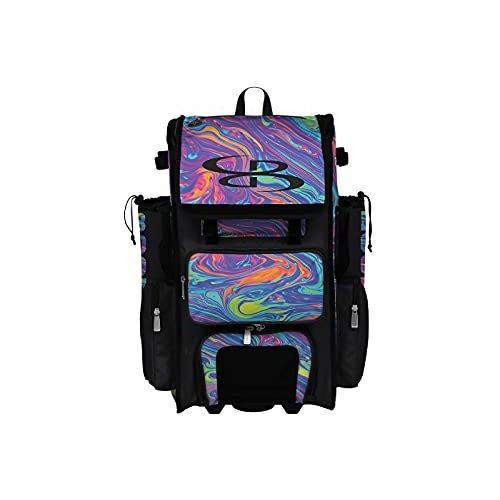 Boombah Superpack Hybrid Rolling Bat Bag - Lava 2.0 Bat Pack Multicolor - Wheeled & Backpack Version 並行輸入品｜estore2y｜02