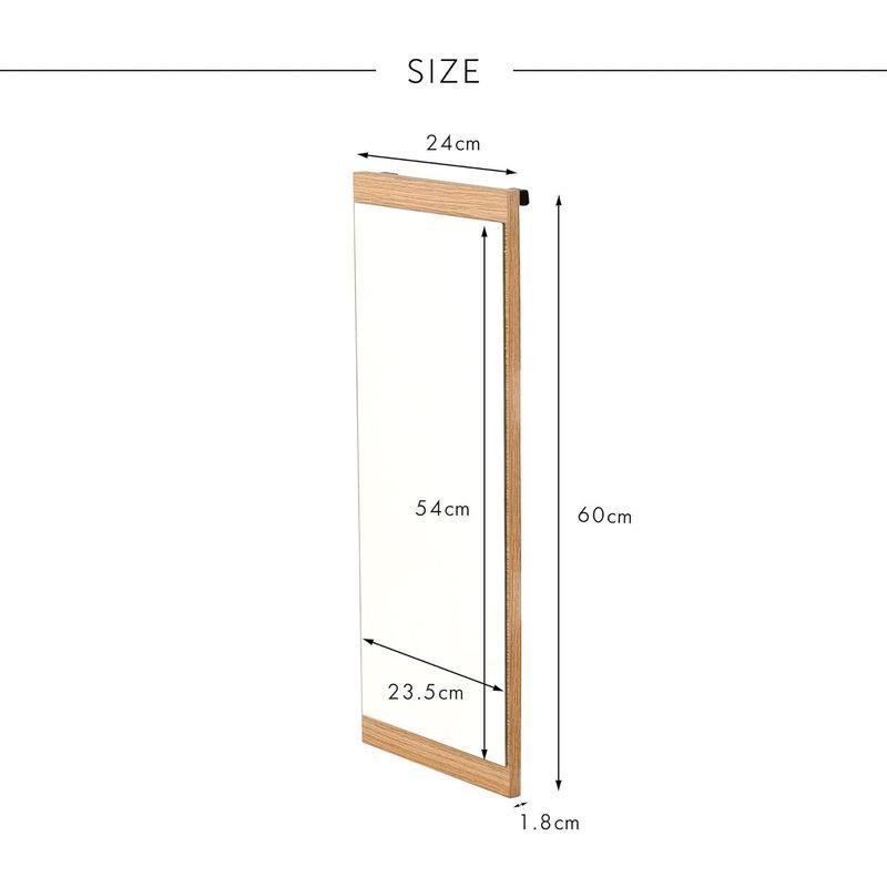 佐藤産業 WALF ウォールシェルフミラーセット 姿見 幅80cm 奥行25cm 高さ196~254cm ブラウン WA240-80/WA6 5cm 254cm WALF ウォールシェルフミラーセット 姿見 幅80cm 奥行25cm 高さ196 ブラウン WA240 80/WA6 5kg　