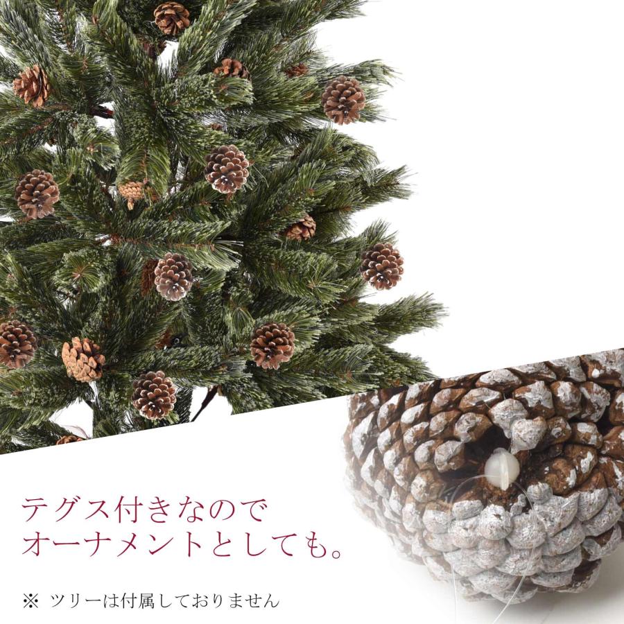 クリスマス松ぼっくり白ベース 松ぼっくり 手作り キット クリスマスツリー 卓上 白 木の実