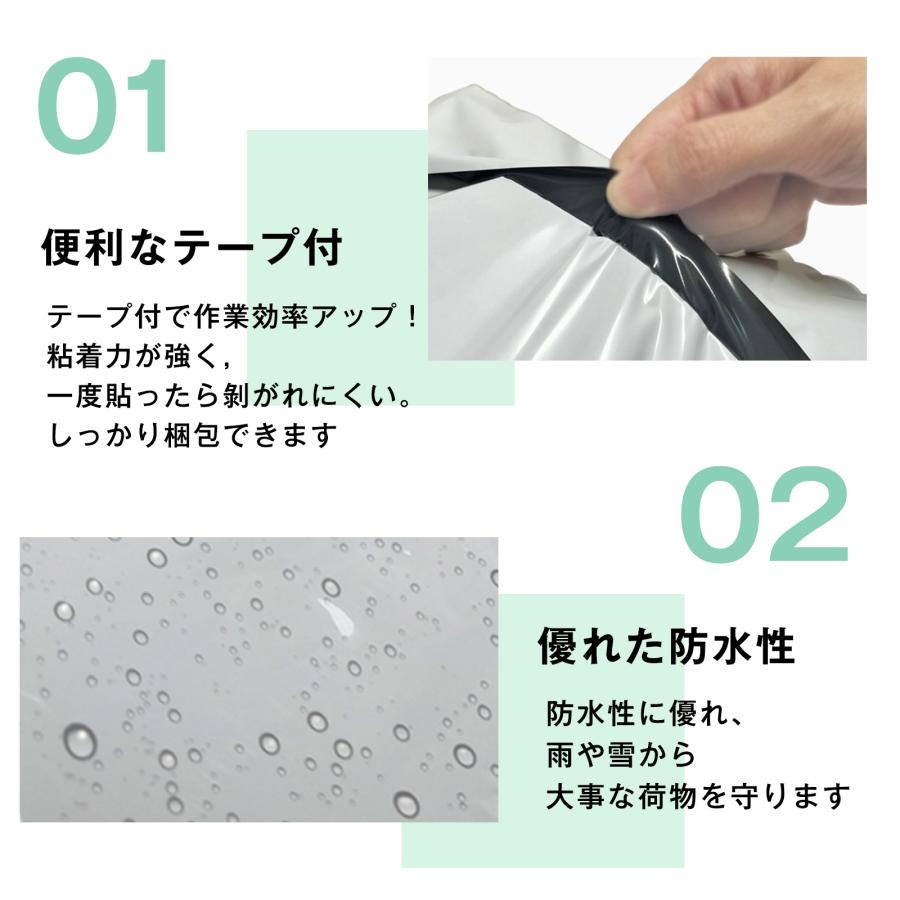 宅配ビニール袋 B5 に近い大きさ 100枚入り 幅200mm×深さ247mm＋フタ