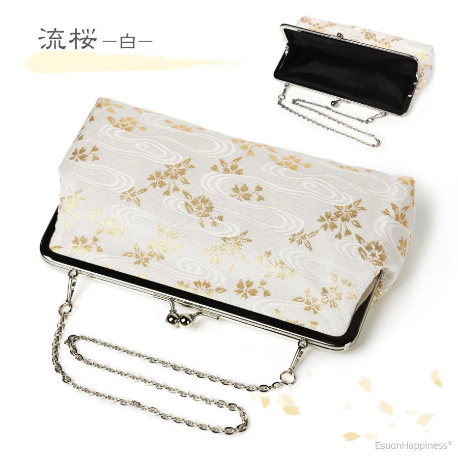 EsuonHappiness 金襴 クラッチバッグ チェーン付きバッグ EsuonHappiness 金襴 クラッチバッグ チェーン付きバッグ