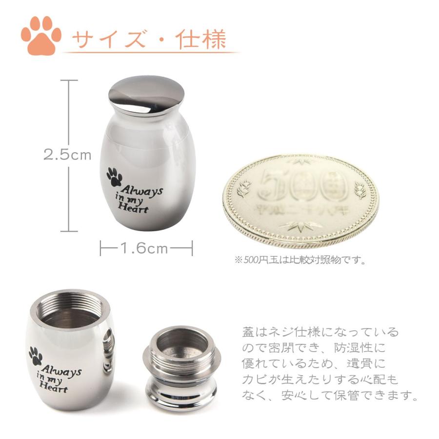 完成品 ペット仏具 遺骨 カプセル ミニ骨壷 小 選べる 骨壷 骨つぼ ペット用 ミニサイズ シルバー ステンレス Materialworldblog Com