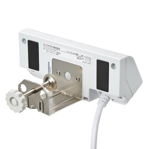 USB充電器 机固定 クランプ式 コンセント USB4ポート ホワイト ACA-IP50W サンワサプライ｜esupply｜06