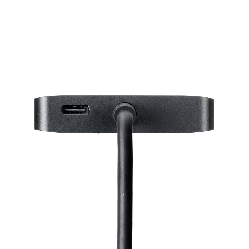 USB Type C-HDMI変換アダプタ 2画面 4K/60Hz HDR対応 PD100W ケーブル長20cm ブラック AD-ALCMST2HDPD サンワサプライ ネコポス対応の画像