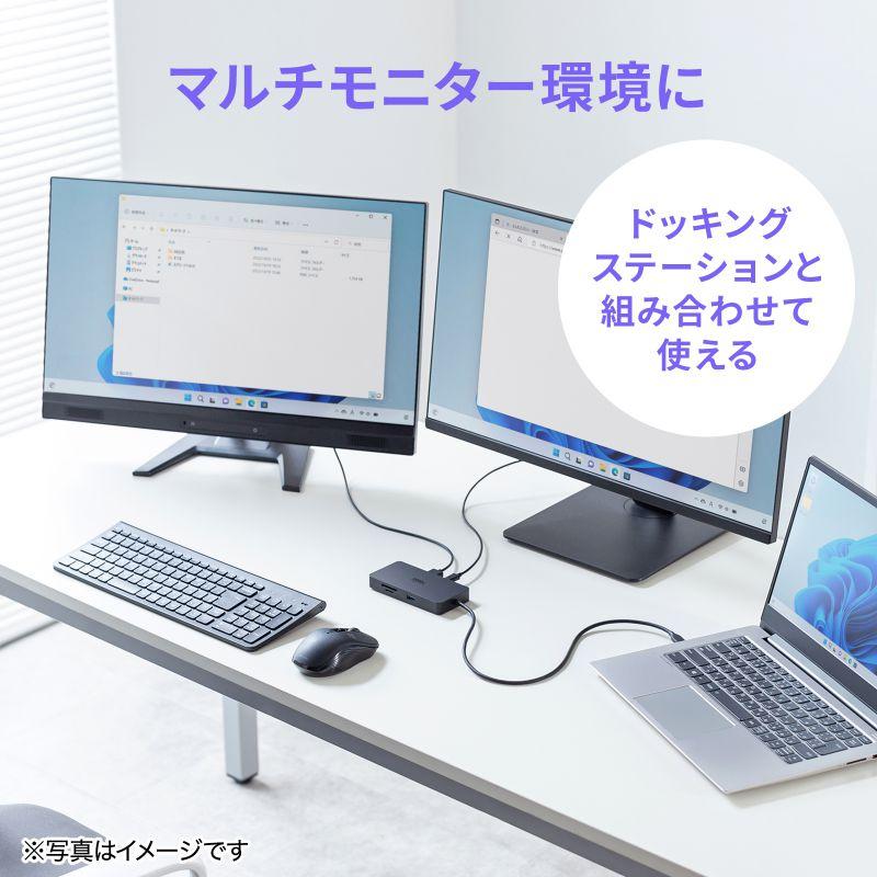 USB-C変換アダプタ L字型 横挿し USB 40Gbps 高速転送 PD240W 急速充電 CtoCコネクタ ブラック AD-USB35CCFLY サンワサプライ ネコポス対応 | SANWA SUPPLY | 13