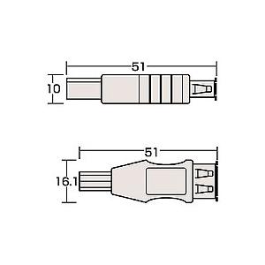 USB変換アダプタ Bオス - Aメス　AD-USB3　サンワサプライ｜esupply｜03