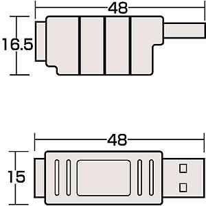USB変換アダプタ Bメス・Aオス USBアダプタ AD-USB5 サンワサプライ｜esupply｜02