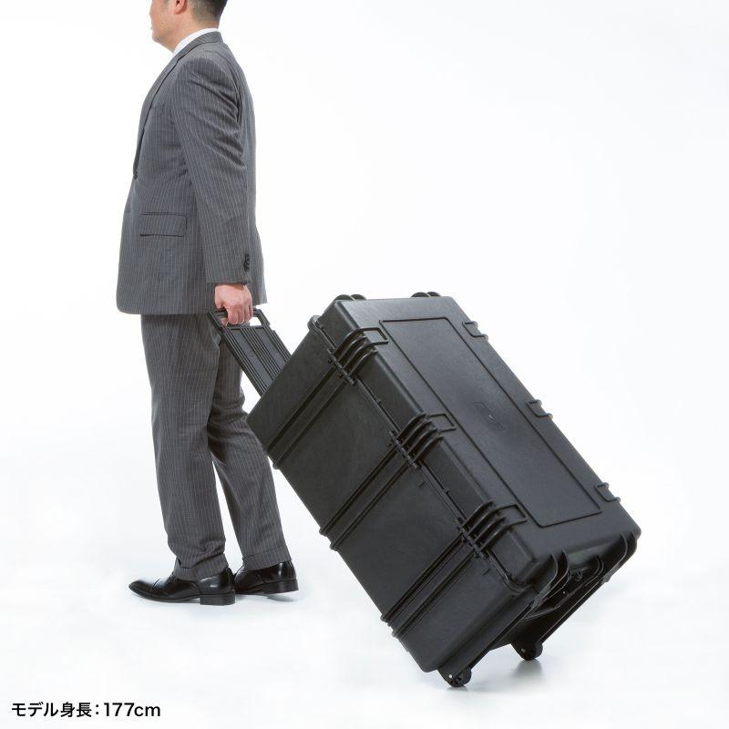 ハードツールケース ハードケース キャリーケース 耐衝撃 防水 防塵 IP67 超大型 クッション付き BAG-HD6 サンワサプライの画像